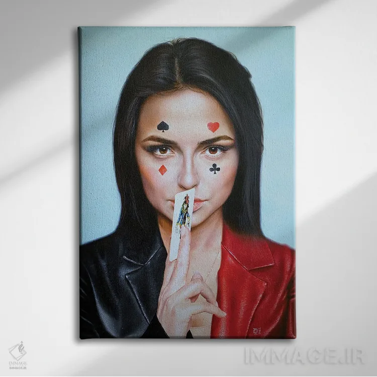 تابلو دکوراتیو بیایید بازی کنیم اثر کرستنی - نمای روبهرو روی دیوار