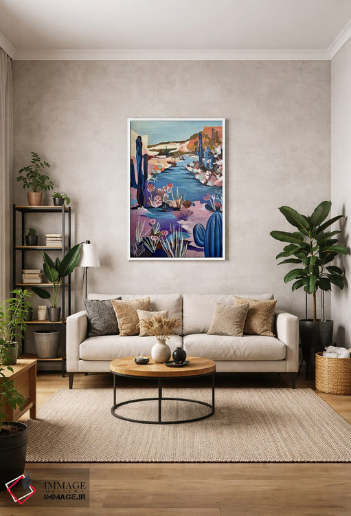 تابلو دکوراتیو منظره کاکتوس اثر کسنیا رای - D1W