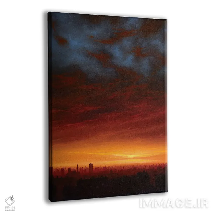 تابلو دکوراتیو آتش و یخ اثر کن سالاز - نمای پرسپکتیو محصول