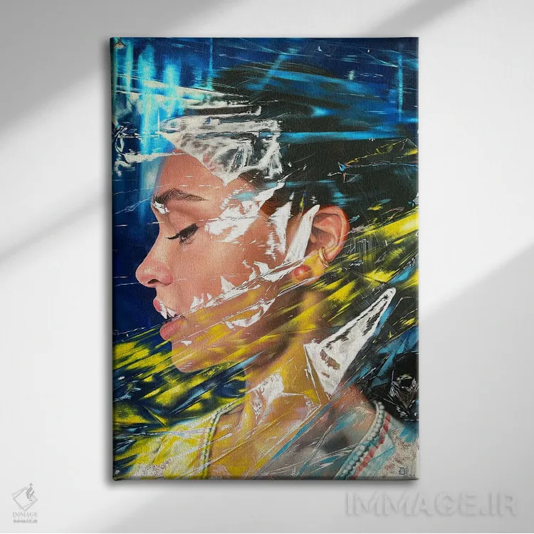 تابلو دکوراتیو امید اثر کرستنی - نمای روبهرو روی دیوار