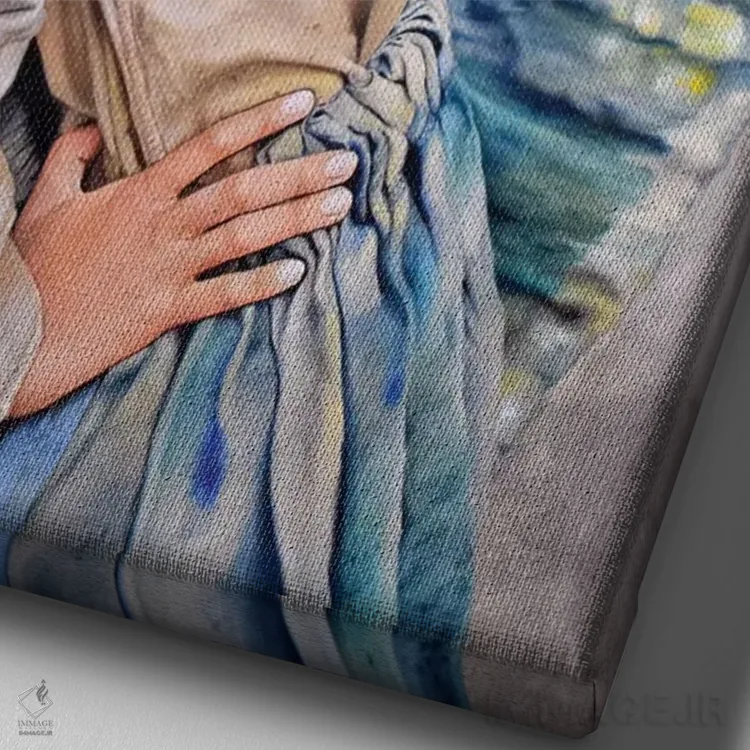 تابلو دکوراتیو آزادی اثر کرستنی - نمای نزدیک بافت بوم