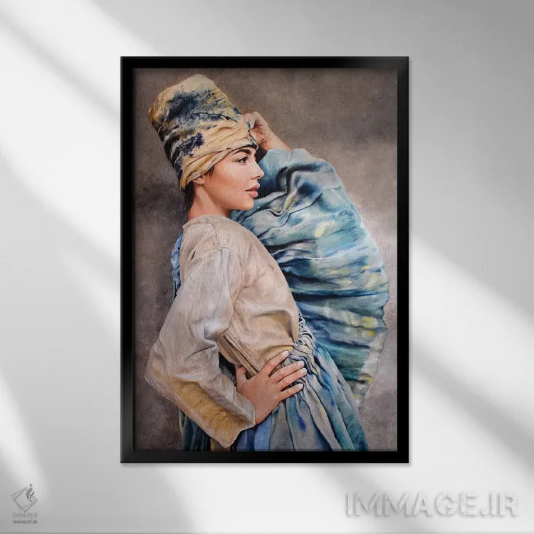 تابلو دکوراتیو آزادی اثر کرستنی - نمای قابدار مشکی