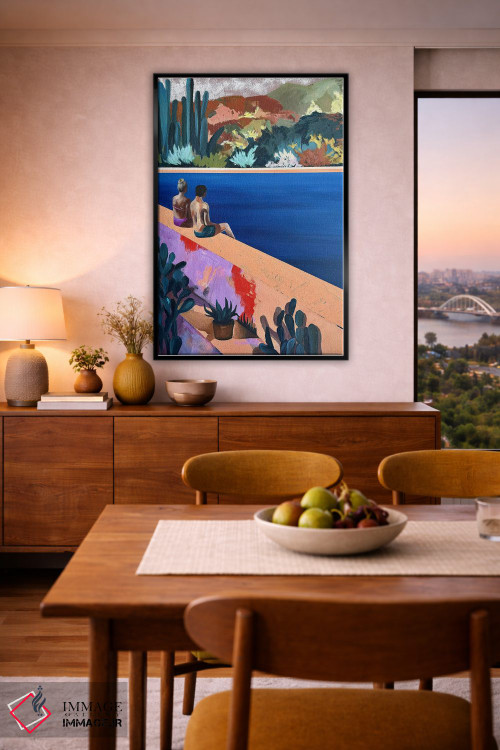 تابلو دکوراتیو منظره در ساعت ۶:۴۵ عصر اثر کسنیا رای - D6B