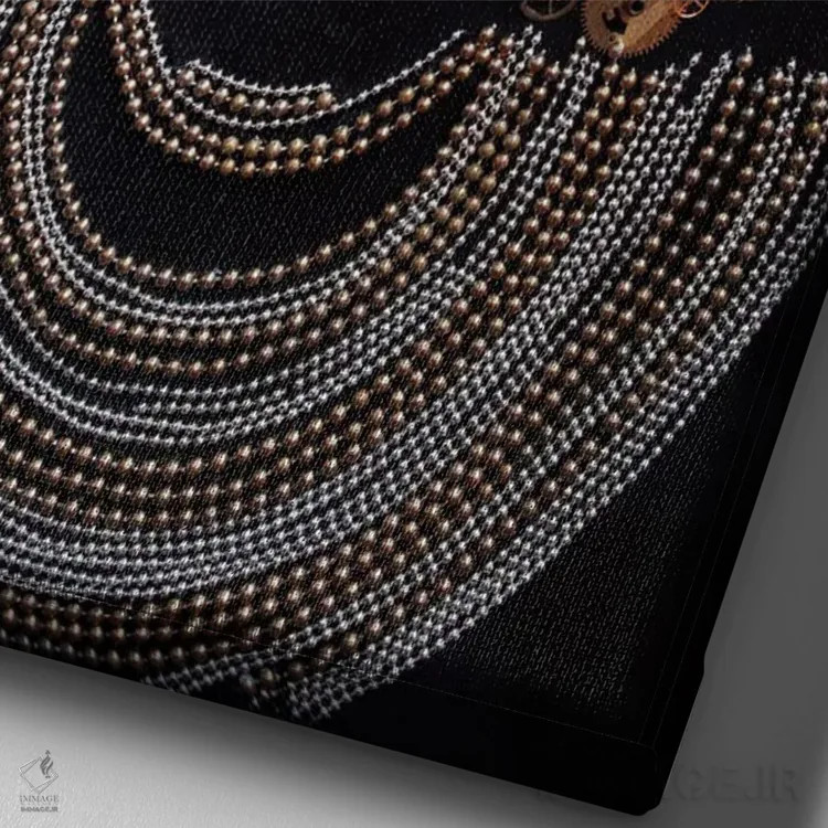 تابلو دکوراتیو اسرار اثر کاترینا بورتسووا - نمای نزدیک بافت بوم