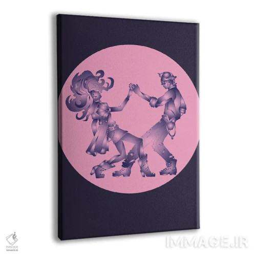 تابلو دکوراتیو دو نفر یکی شده اثر کاترینا بورتسووا - نمای پرسپکتیو محصول