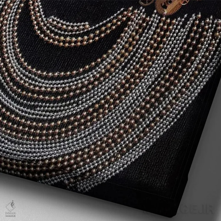 تابلو دکوراتیو ملکه رازآلود اثر کاترینا بورتسووا - نمای نزدیک بافت بوم