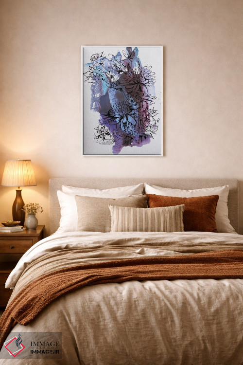 تابلو انتزاعی گل ها اثر کاترینا بورتسووا - D5W