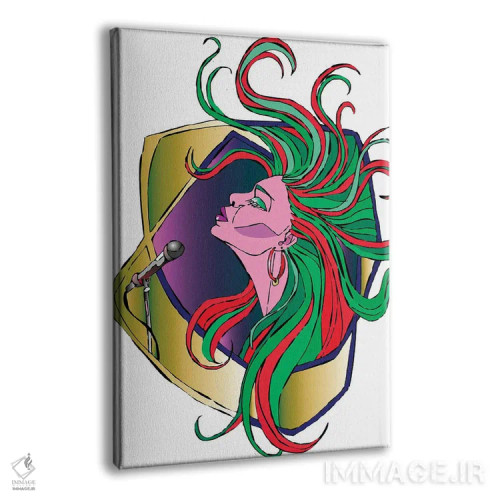 تابلو دکوراتیو زمان موسیقی اثر کاترینا بورتسووا - نمای پرسپکتیو محصول