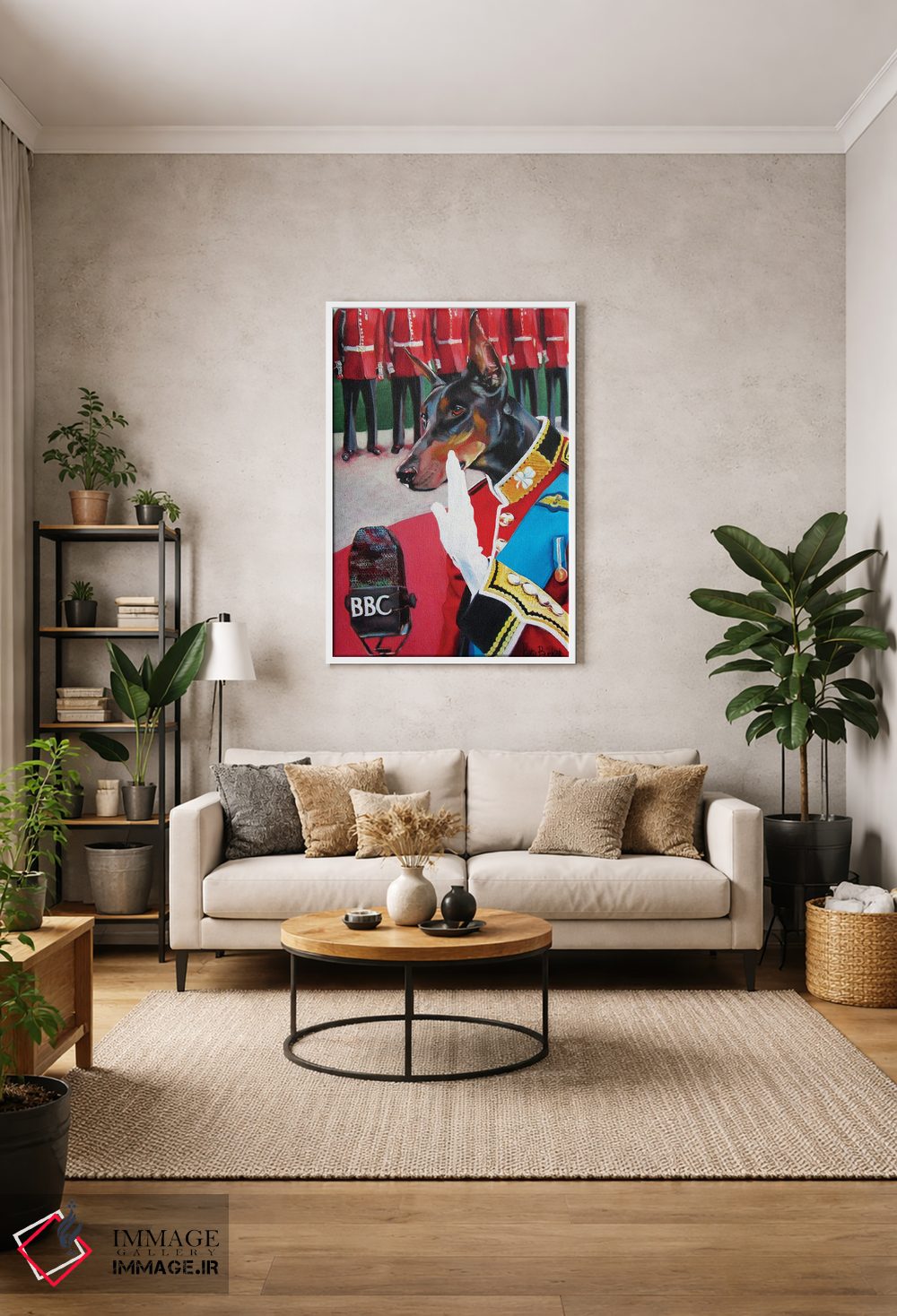 تابلو دکوراتیو سخنرانی بی بی سی اثر کاترین الکسه - D1W