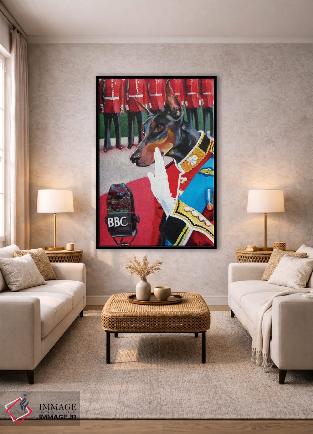 تابلو دکوراتیو سخنرانی بی بی سی اثر کاترین الکسه - D2B