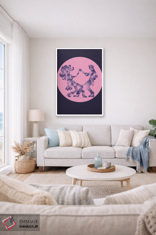 تابلو دکوراتیو دو نفر یکی شده اثر کاترینا بورتسووا - D1W