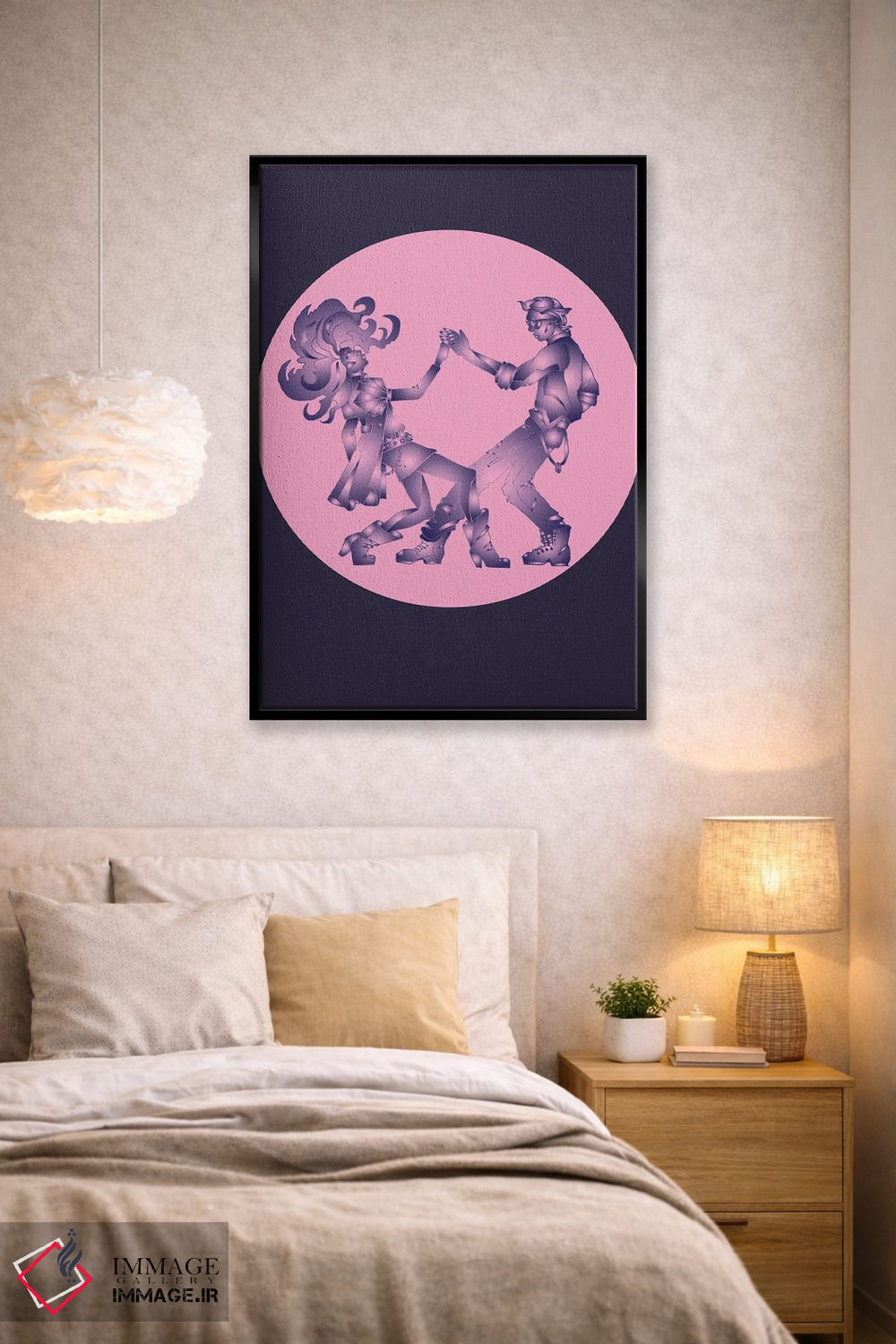 تابلو دکوراتیو دو نفر یکی شده اثر کاترینا بورتسووا - D2B