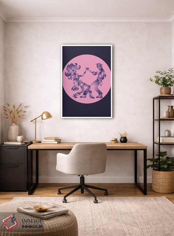 تابلو دکوراتیو دو نفر یکی شده اثر کاترینا بورتسووا - D3W