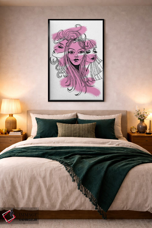 تابلو دکوراتیو چهره ها اثر کاترینا بورتسووا - D2B