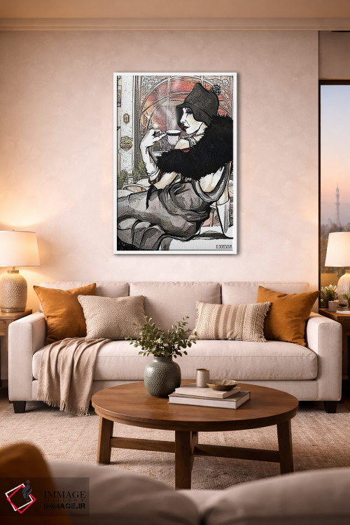 تابلو دکوراتیو فنجان قهوه اثر کاترینا بورتسووا - D2W