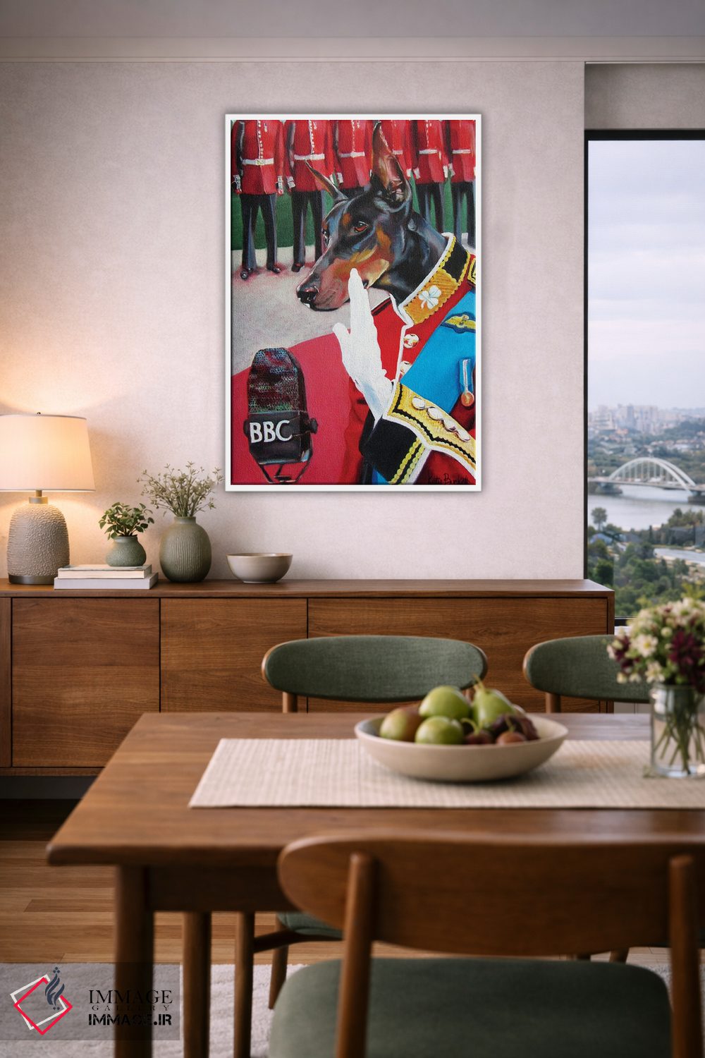 تابلو دکوراتیو سخنرانی بی بی سی اثر کاترین الکسه - D6W