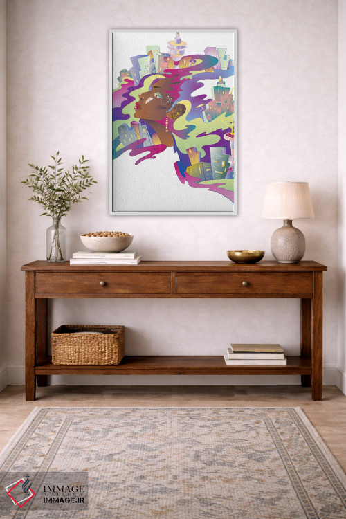 تابلو دکوراتیو شهر رویا اثر کاترینا بورتسووا - D3W