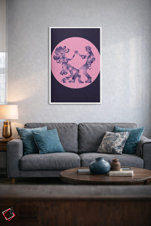 تابلو دکوراتیو دو نفر یکی شده اثر کاترینا بورتسووا - D4W