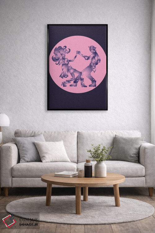 تابلو دکوراتیو دو نفر یکی شده اثر کاترینا بورتسووا - D5B