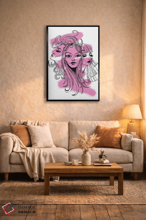 تابلو دکوراتیو چهره ها اثر کاترینا بورتسووا - D3B