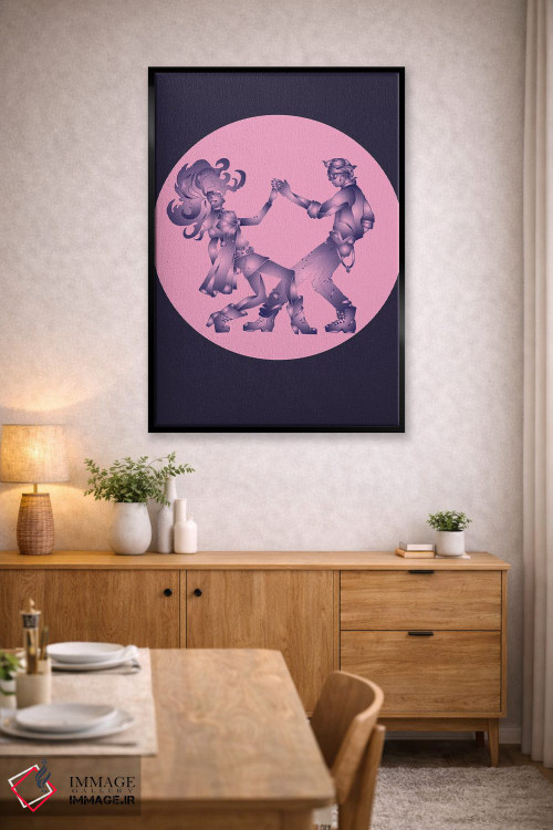 تابلو دکوراتیو دو نفر یکی شده اثر کاترینا بورتسووا - D6B