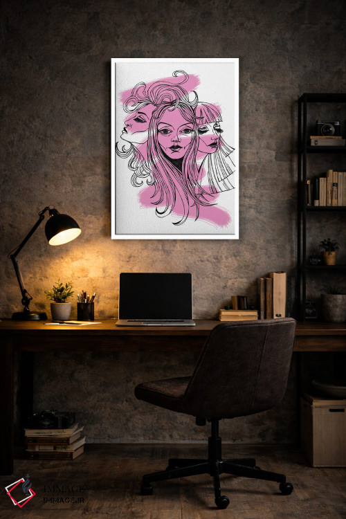 تابلو دکوراتیو چهره ها اثر کاترینا بورتسووا - D5W