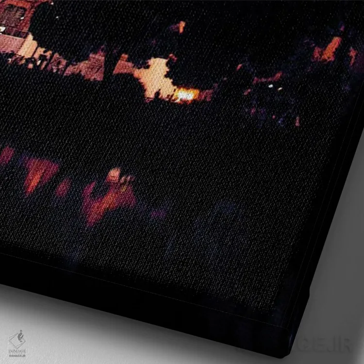 تابلو دکوراتیو ساگرادا فامیلیا بارسلونا اثر کاترینا بورتسووا - نمای نزدیک بافت بوم