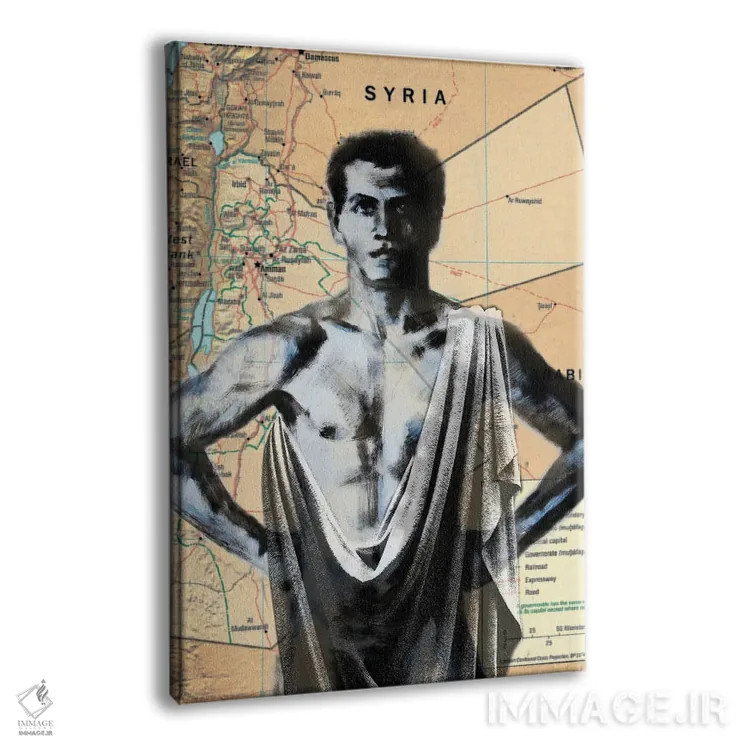 تابلو دکوراتیو جردن ۴ اثر کاترینا بورتسووا - نمای پرسپکتیو محصول