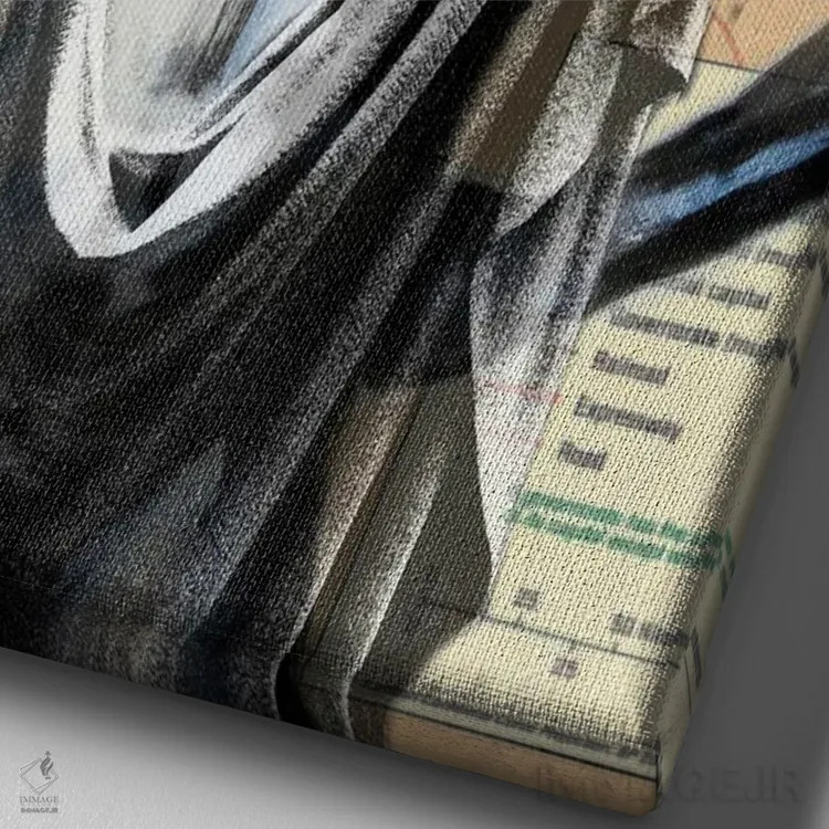 تابلو دکوراتیو جردن ۴ اثر کاترینا بورتسووا - نمای نزدیک بافت بوم