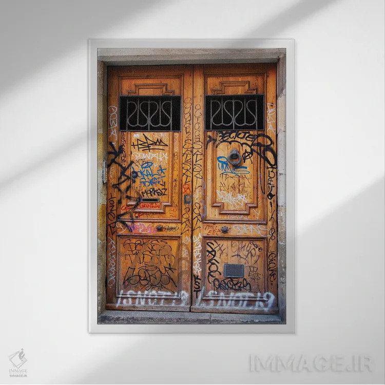 تابلو دکوراتیو درهایی به هیچ کجا اثر کاترینا بورتسووا - نمای قابدار سفید