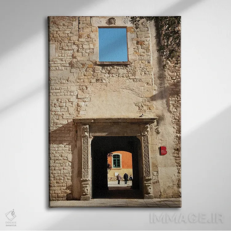 تابلو دکوراتیو تاریخ بارسلون اثر کاترینا بورتسووا - نمای روبهرو روی دیوار