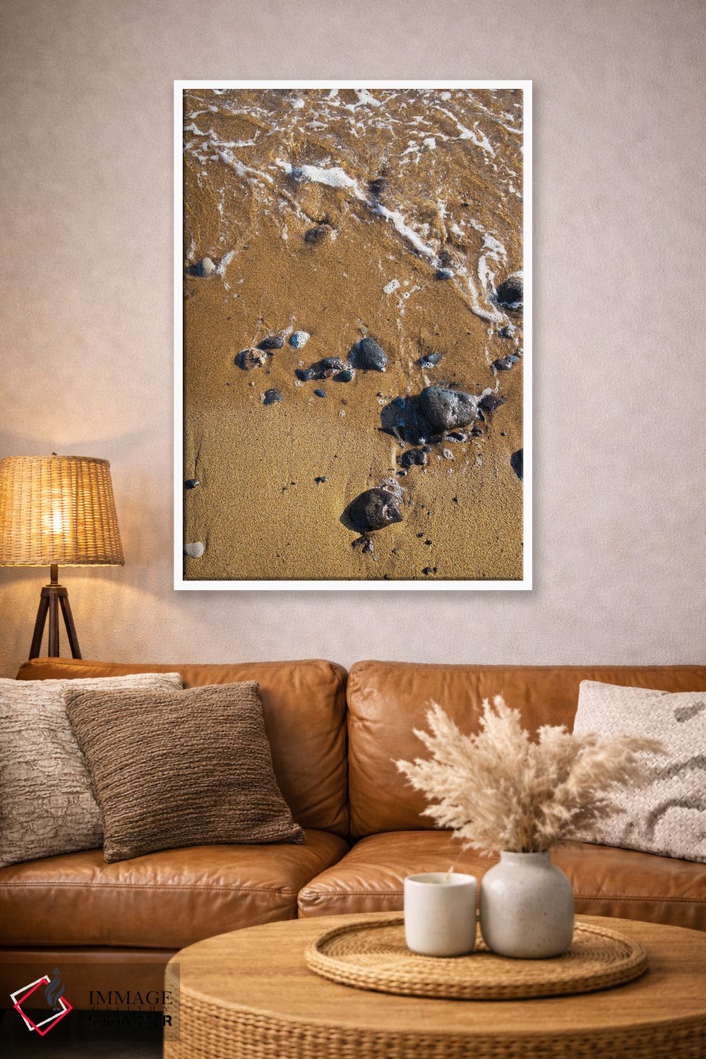 تابلو دکوراتیو آب و شن اثر کاترینا بورتسووا - D2W