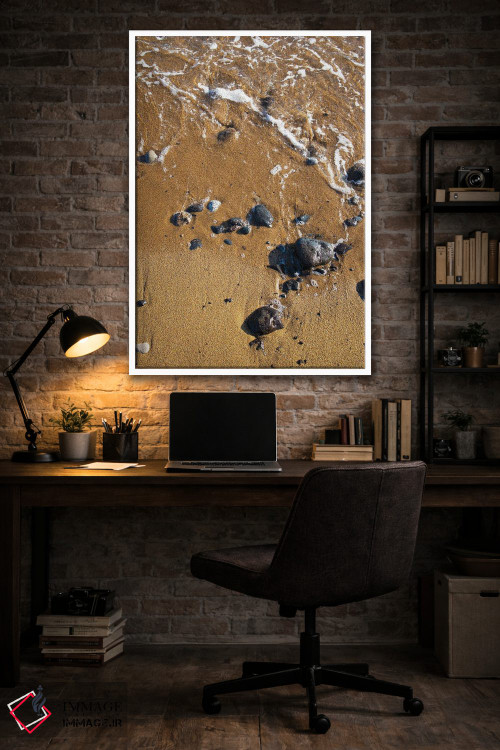 تابلو دکوراتیو آب و شن اثر کاترینا بورتسووا - D3W
