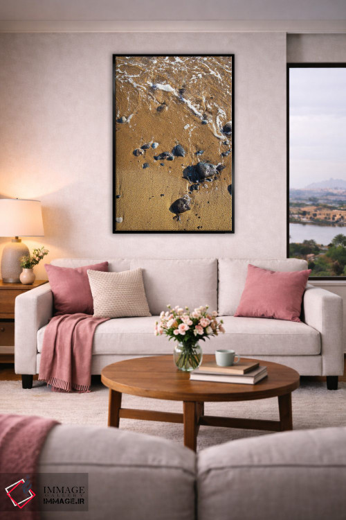 تابلو دکوراتیو آب و شن اثر کاترینا بورتسووا - D4B