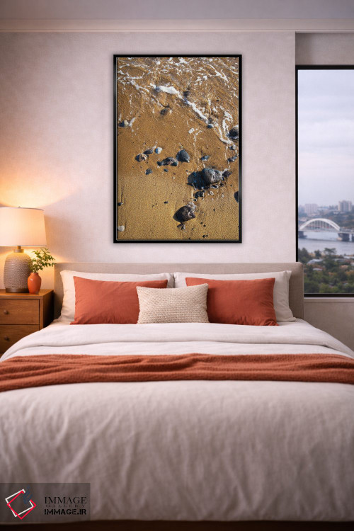 تابلو دکوراتیو آب و شن اثر کاترینا بورتسووا - D5B