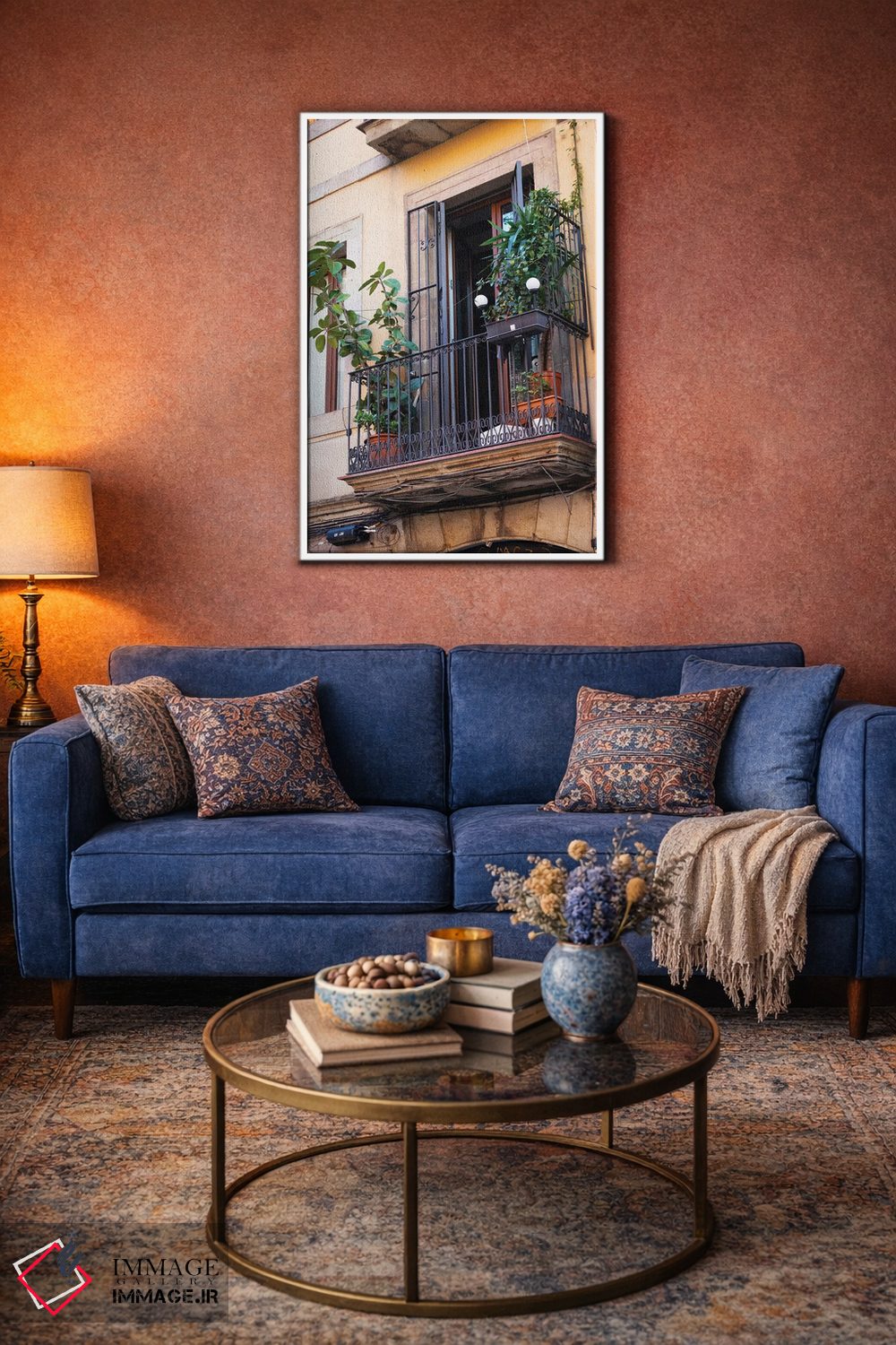 تابلو دکوراتیو بالکن بارسلون اثر کاترینا بورتسووا - D3W