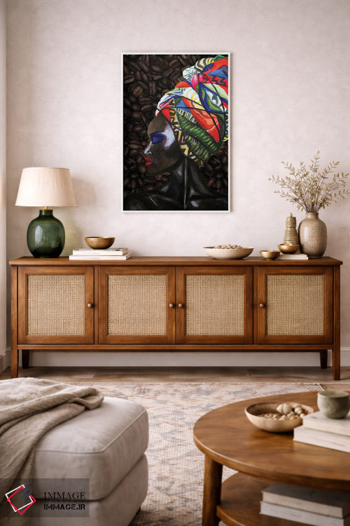 تابلو دکوراتیو ملکه قهوه اثر کاترینا بورتسووا - D3W