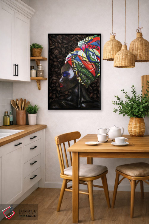 تابلو دکوراتیو ملکه قهوه اثر کاترینا بورتسووا - D6B