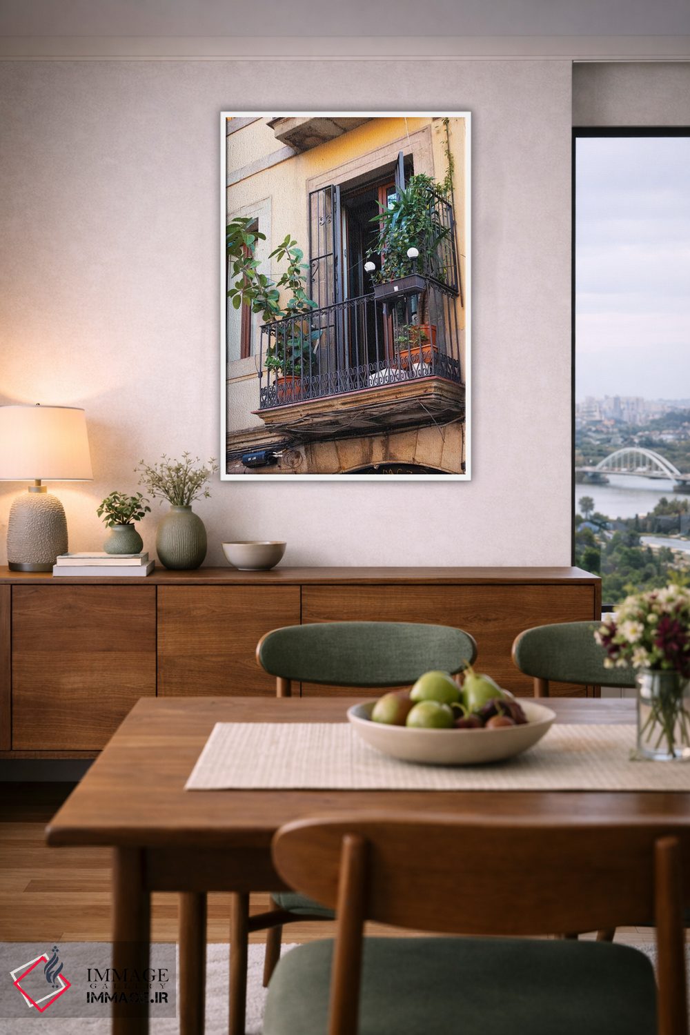 تابلو دکوراتیو بالکن بارسلون اثر کاترینا بورتسووا - D6W