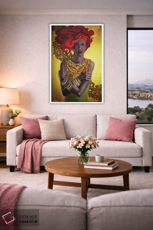 تابلو دکوراتیو قهوه طلایی اثر کاترینا بورتسووا - D4W