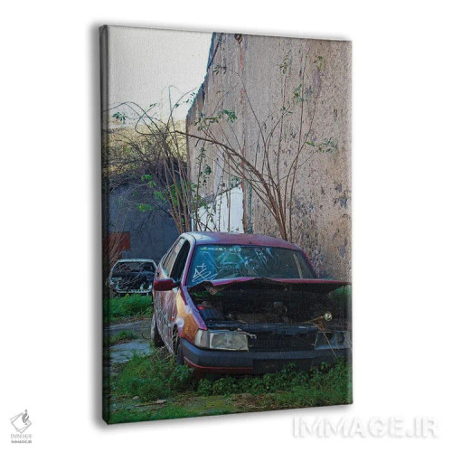تابلو دکوراتیو ماشین قدیمی اثر کاترینا بورتسووا - نمای پرسپکتیو محصول