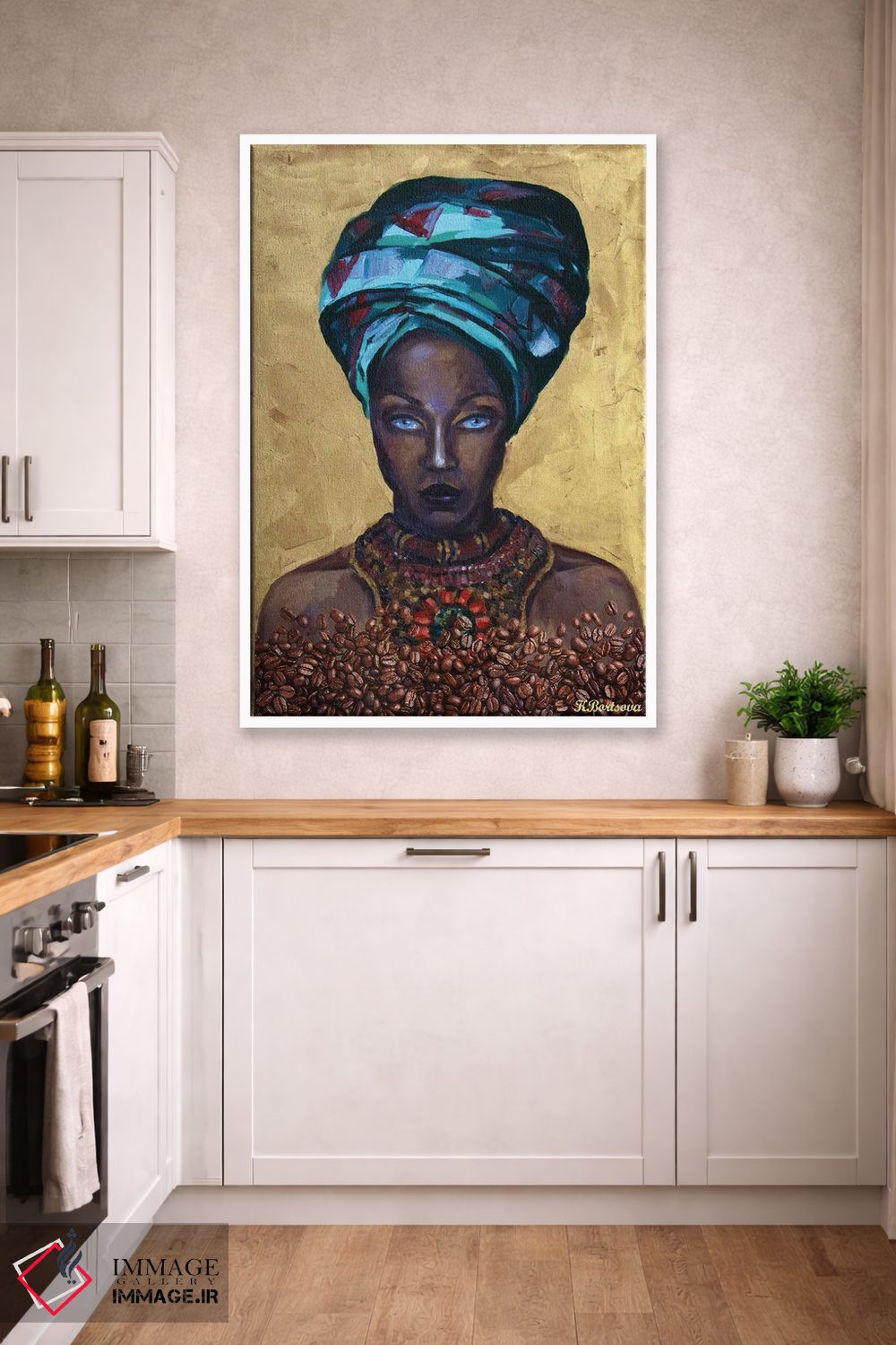 تابلو دکوراتیو ملکه قهوه اثر کاترینا بورتسووا - D2W