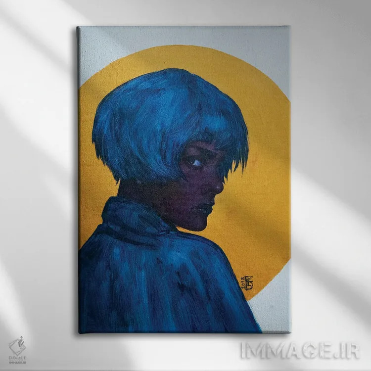 تابلو دکوراتیو لونا اثر کاترینا بورتسووا - نمای روبهرو روی دیوار