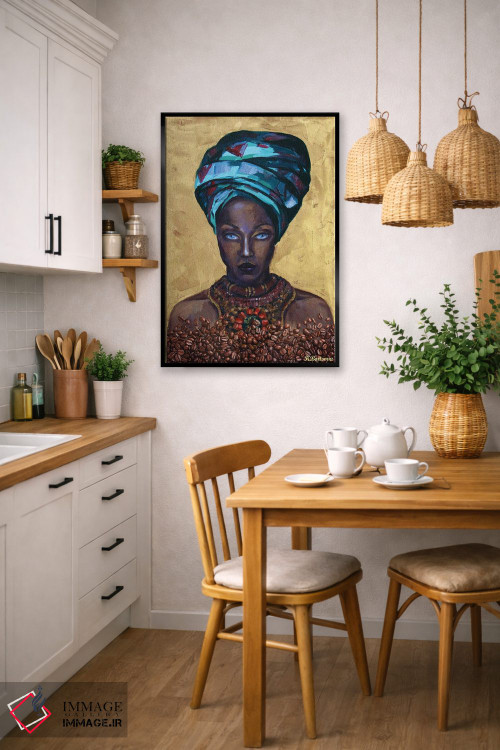 تابلو دکوراتیو ملکه قهوه اثر کاترینا بورتسووا - D6B