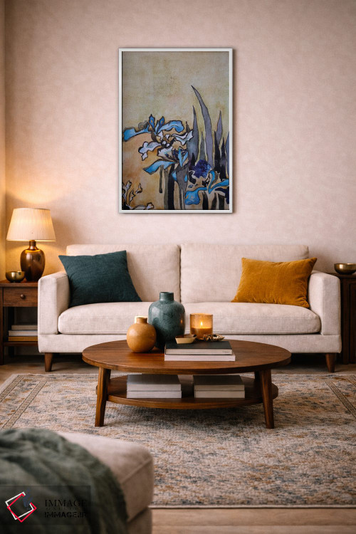 تابلو انتزاعی زنبق ها اثر کاترینا بورتسووا - D2W