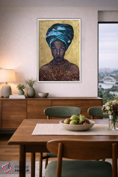 تابلو دکوراتیو ملکه قهوه اثر کاترینا بورتسووا - D5W