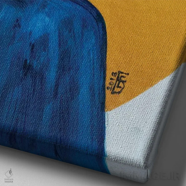 تابلو دکوراتیو لونا اثر کاترینا بورتسووا - نمای نزدیک بافت بوم