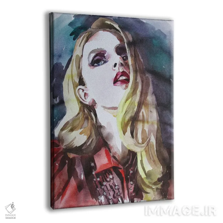 تابلو دکوراتیو دختر مد روز اثر کاترینا بورتسووا - نمای پرسپکتیو محصول