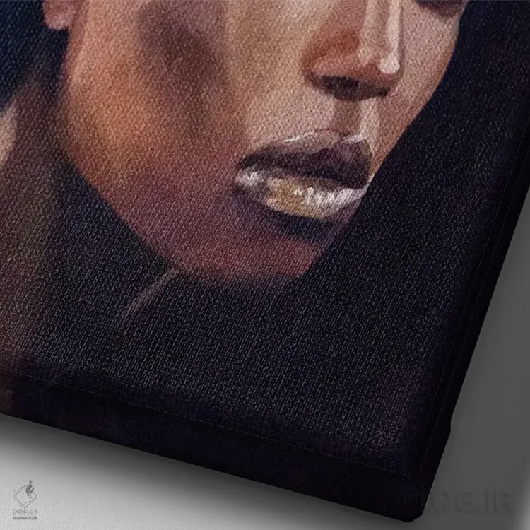 تابلو دکوراتیو ملکه اثر کاترینا بورتسووا - نمای نزدیک بافت بوم