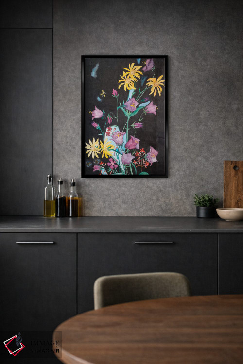 تابلو دکوراتیو گل های زیبای باغ اثر کاترینا بورتسووا - D1B